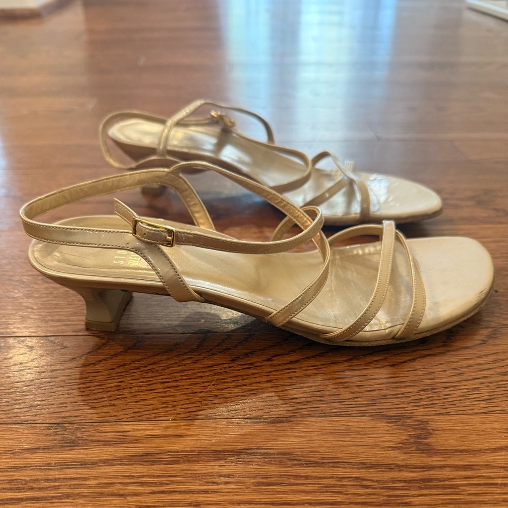 Stuart Weitzman Beige Strappy Sandals